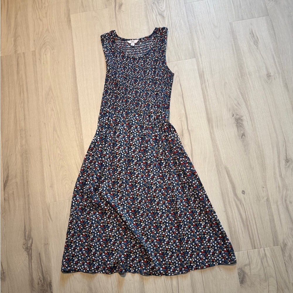 Croft & Barrow Navy Floral Midi Dress